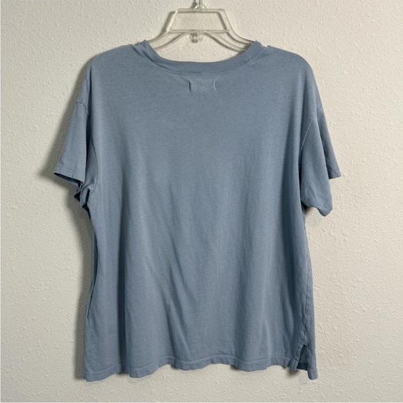 Madewell Women’s Med Blue T-Shirt It Comes In Waves 100% Cotton Short Sleeves - Picture 6 of 11